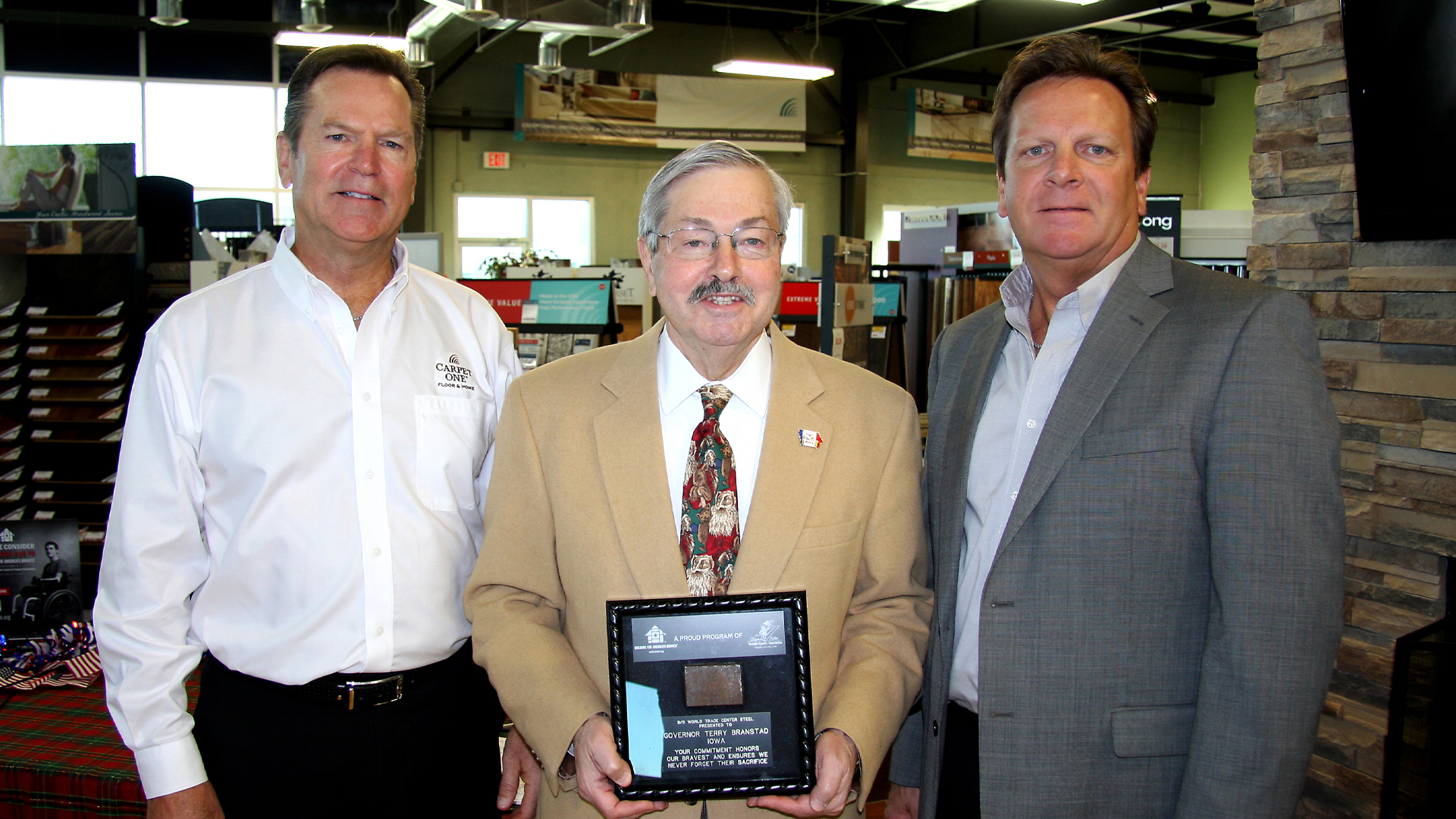 Randy Bierl, Iowa Governor Terry Branstad, Todd Bierl